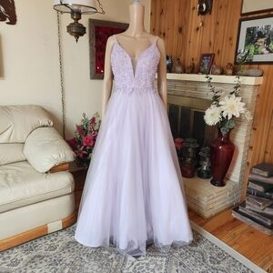 Colors Dress Lilac Tulle Ball Gown | Size 6 Prom Dress | Coquette Fairytale Aest